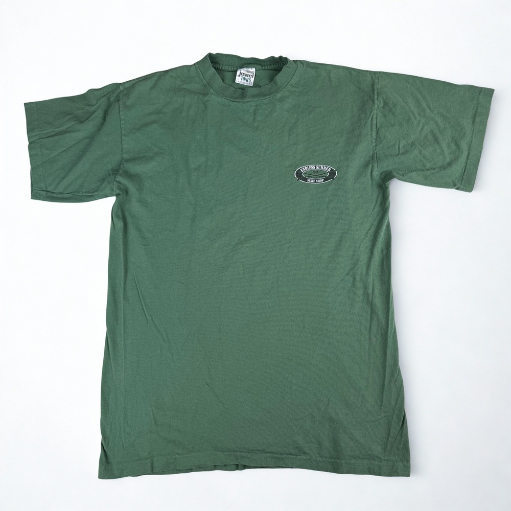 Single Stitch‎ Jewel Tones Endless Summer Surf Shop T Shirt Mens L Green Vintage